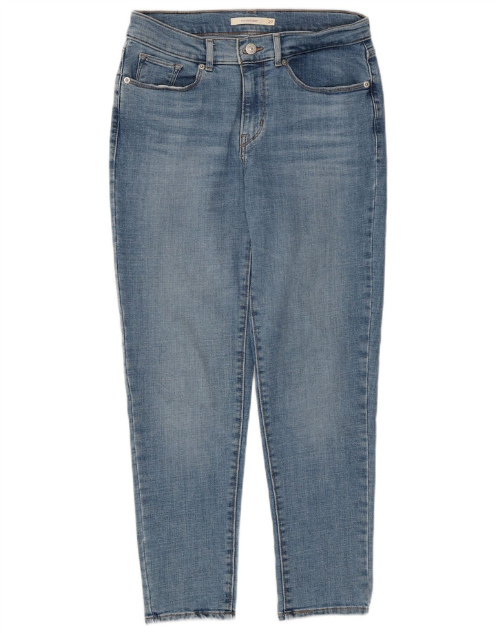 LEVI'S Womens Classic Cropped Jeans US 4 Small W27 L26 Blue Cotton