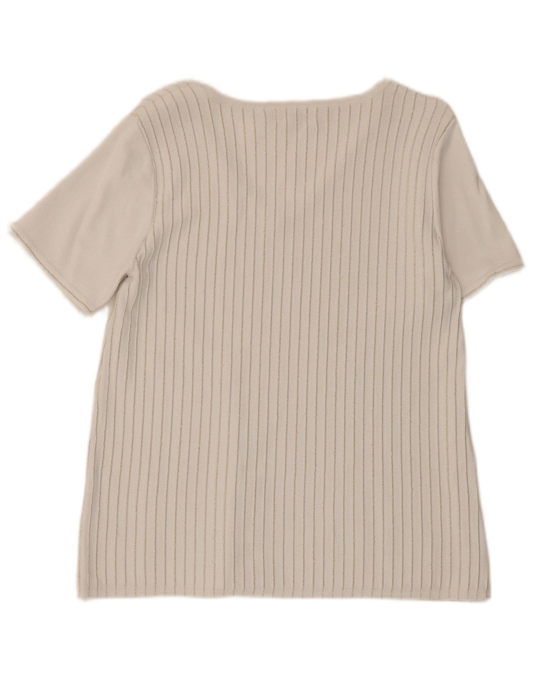 Calvin Klein T-shirt top til kvinder DK 10 Lille hvid stribet