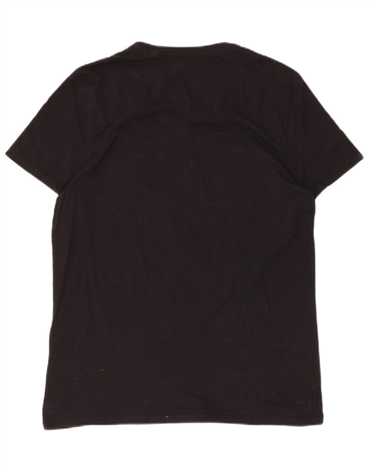 GUESS Herre grafisk T-shirt Top Medium Sort Bomuld
