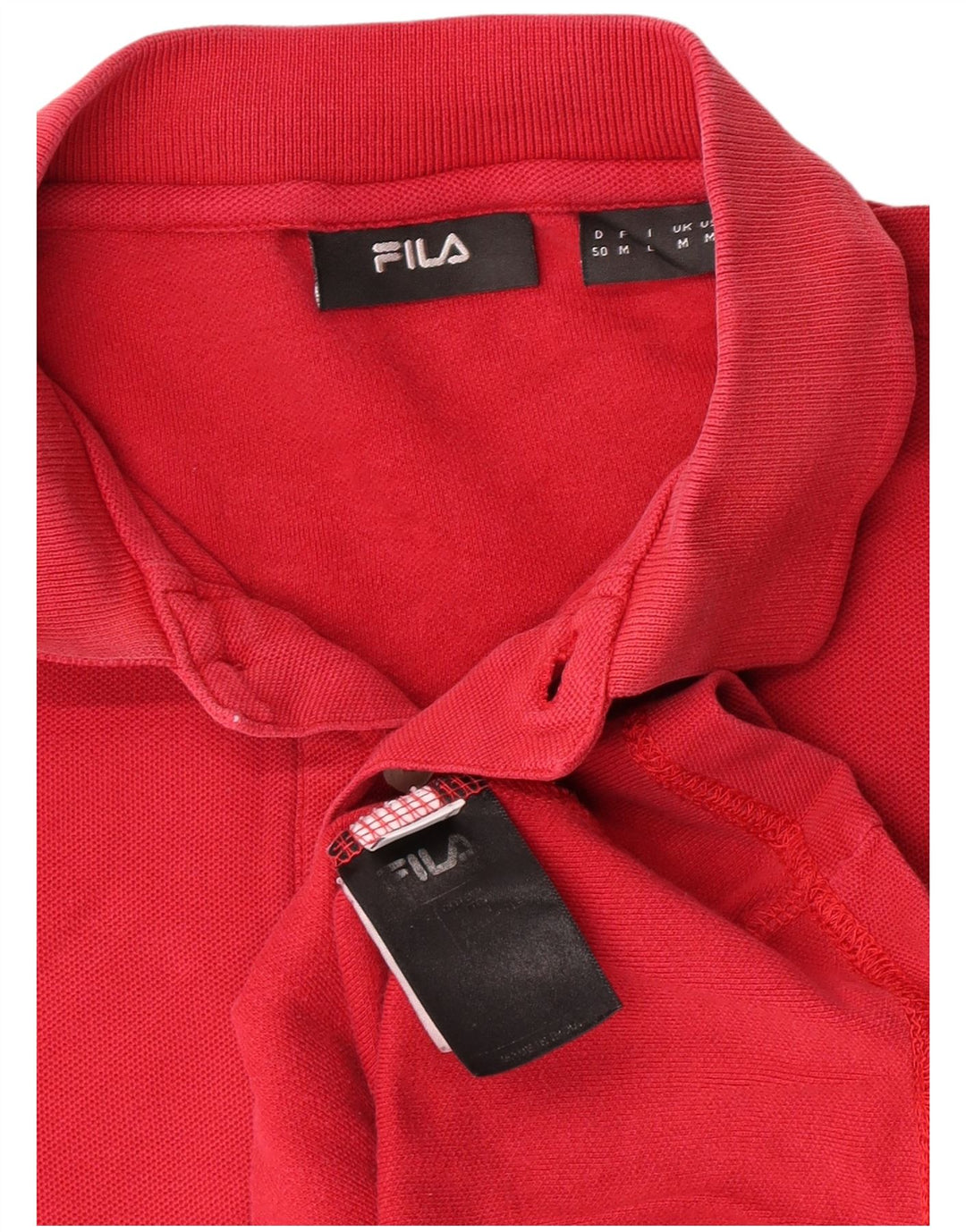 Fila herre poloshirt Medium rød bomuld