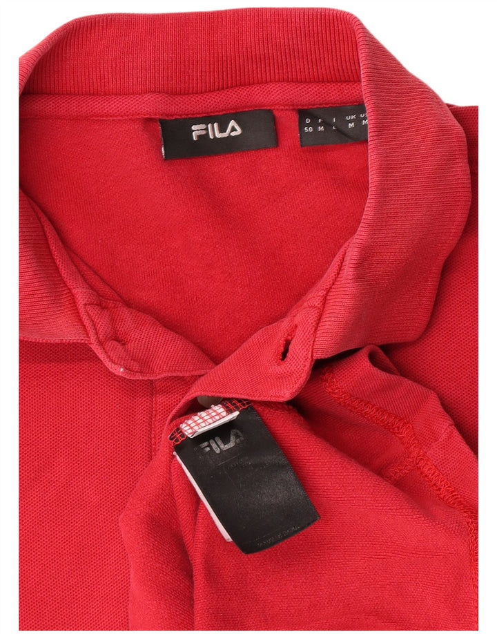 Fila herre poloshirt Medium rød bomuld