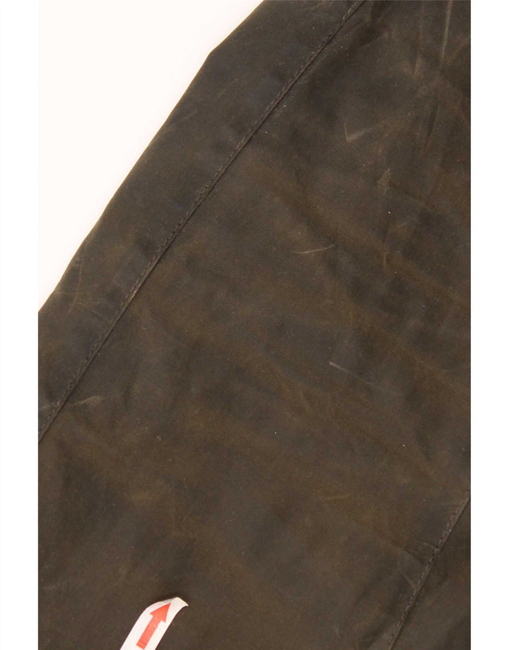 Barbour Herre vokset bomuldsjakke UK 38 Medium Khaki Bomuld