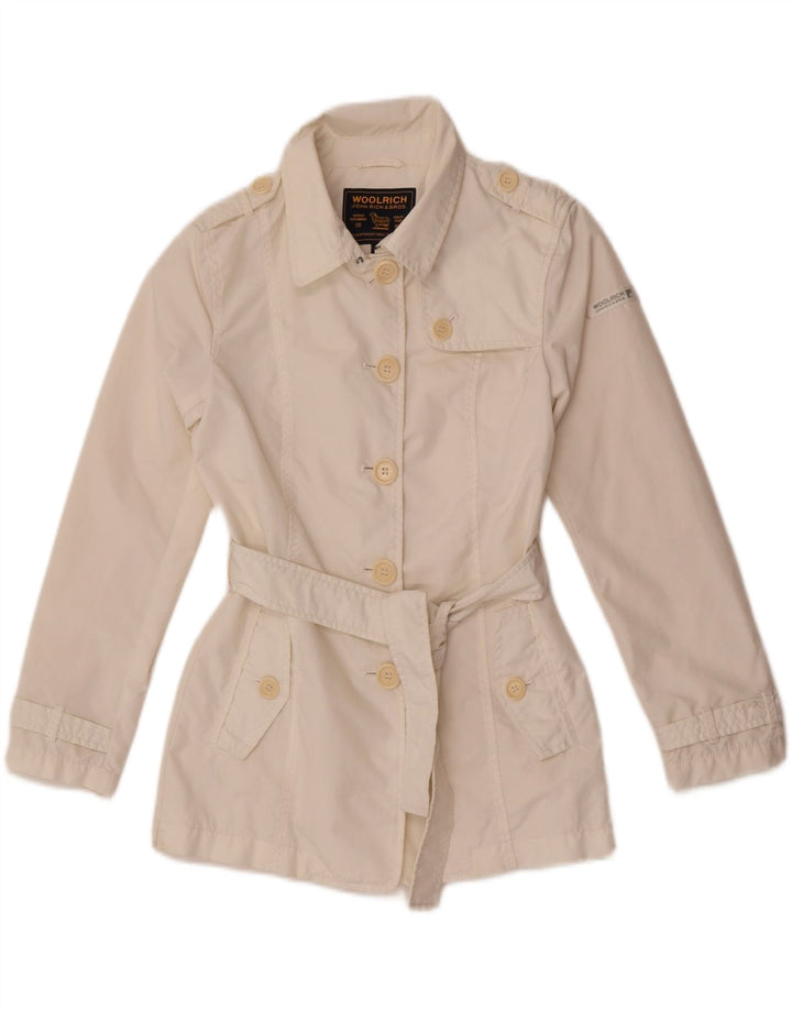 Woolrich piger trenchcoat 9-10 år hvid