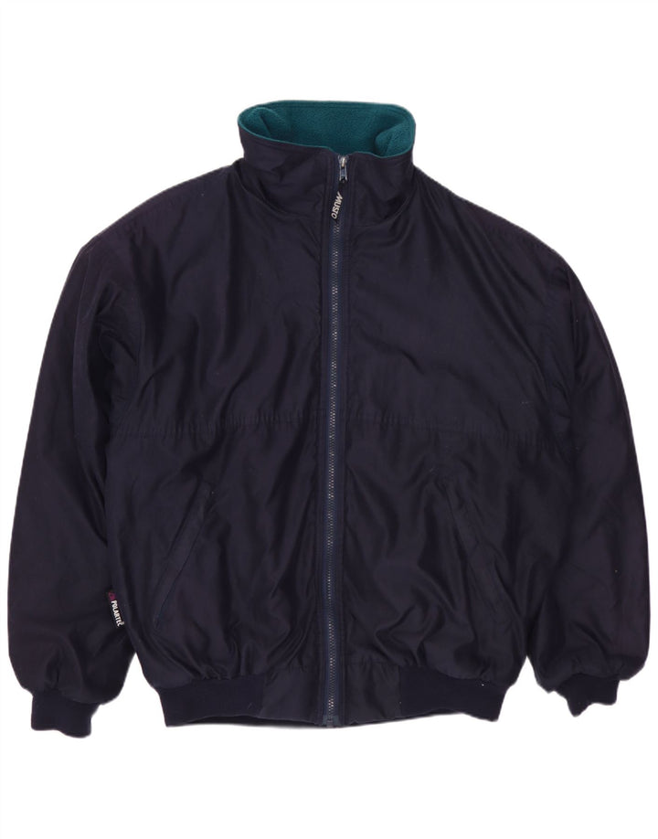 MUSTO Herre Polartec Bomber Jacket UK 40 Large Navy Blue Polyester