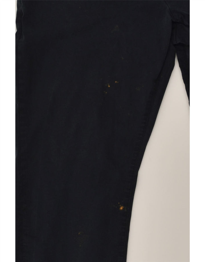 FRENCH CONNECTION Womens Slim Casual Trousers W38 L31  Navy Blue Cotton | Vintage French Connection | Thrift | Second-Hand French Connection | Used Clothing | Messina Hembry 