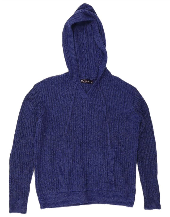 Marks & Spencer Dame Hættetrøje UK 14 Medium Navy Blue