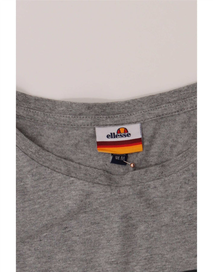 Ellesse Herre Grafisk T-Shirt Top Medium Grey Flecked Bomuld