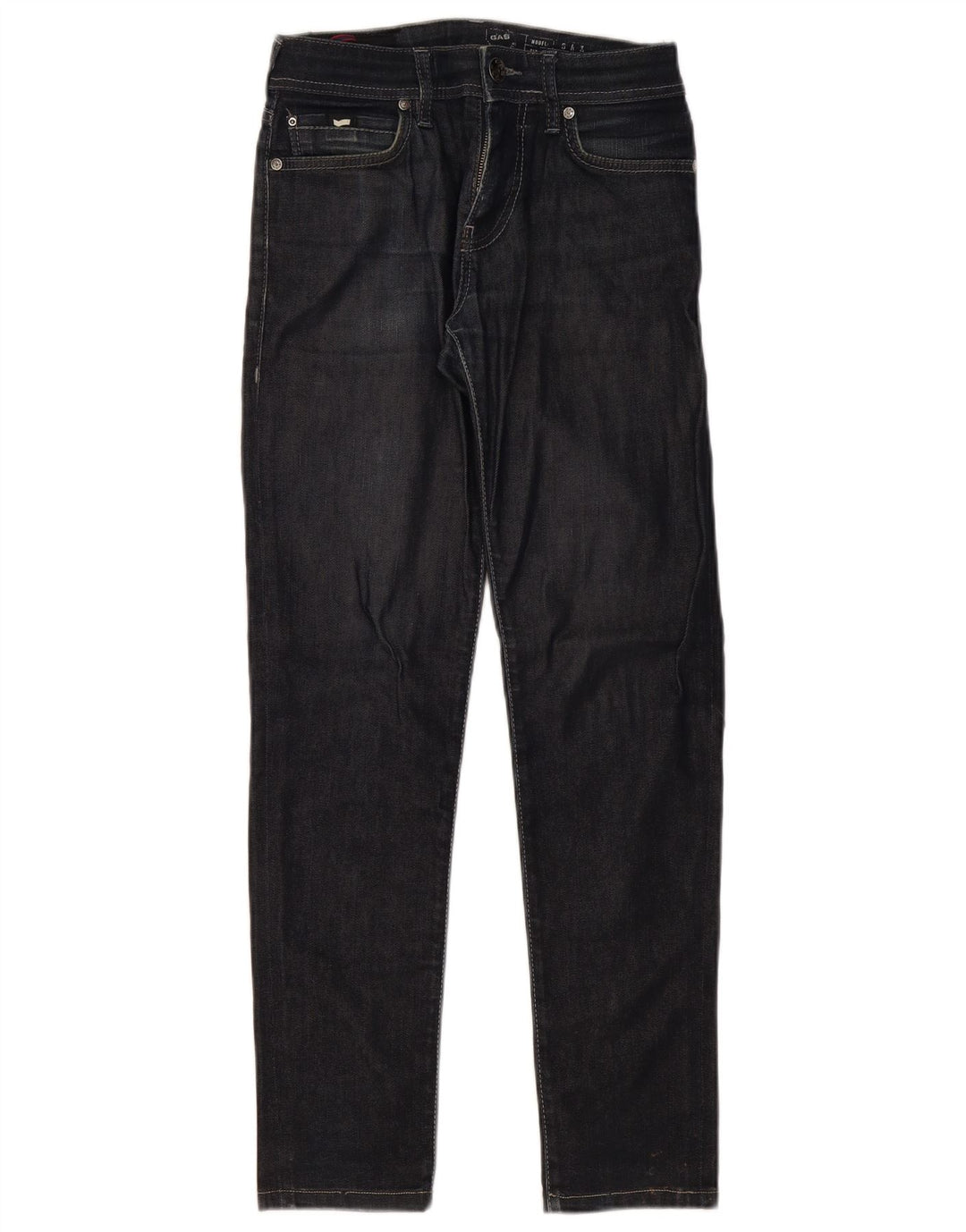 Gas Dame Slim Jeans W28 L29 Marineblå Bomuld