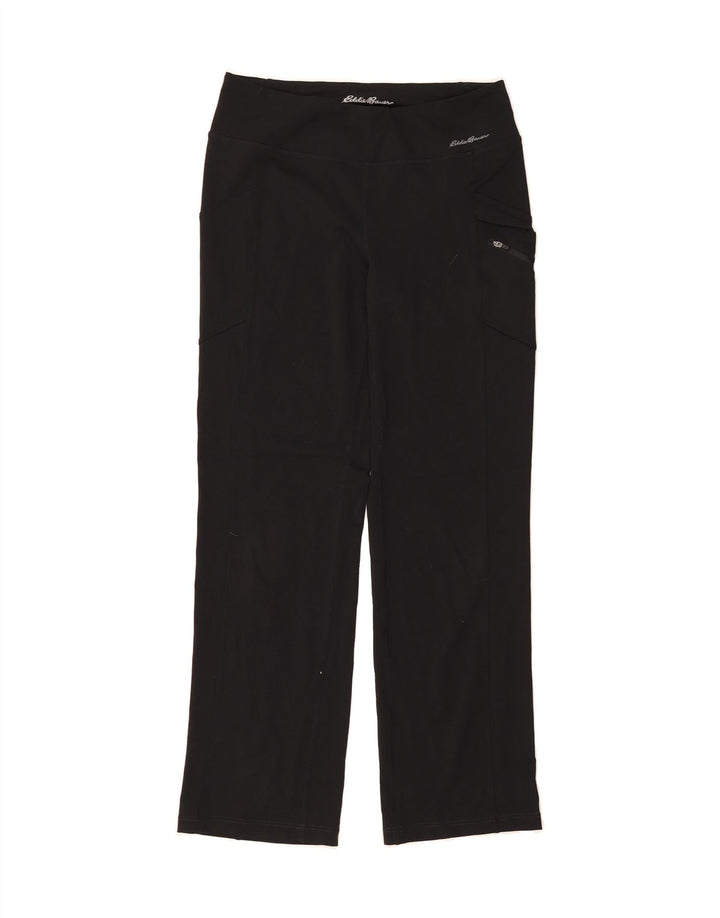 EDDIE BAUER Womens Tracksuit Trousers UK 14 Medium Black Polyester Vintage Eddie Bauer and Second-Hand Eddie Bauer from Messina Hembry 