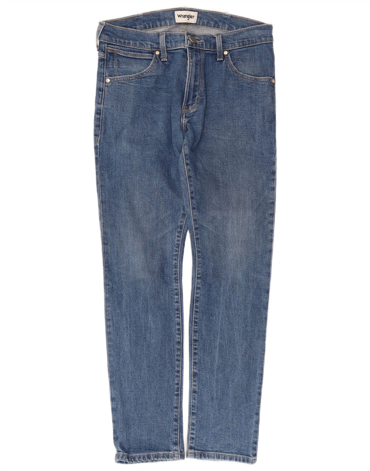 Wrangler Herre Larston Slim Jeans W30 L29 Blå Bomuld