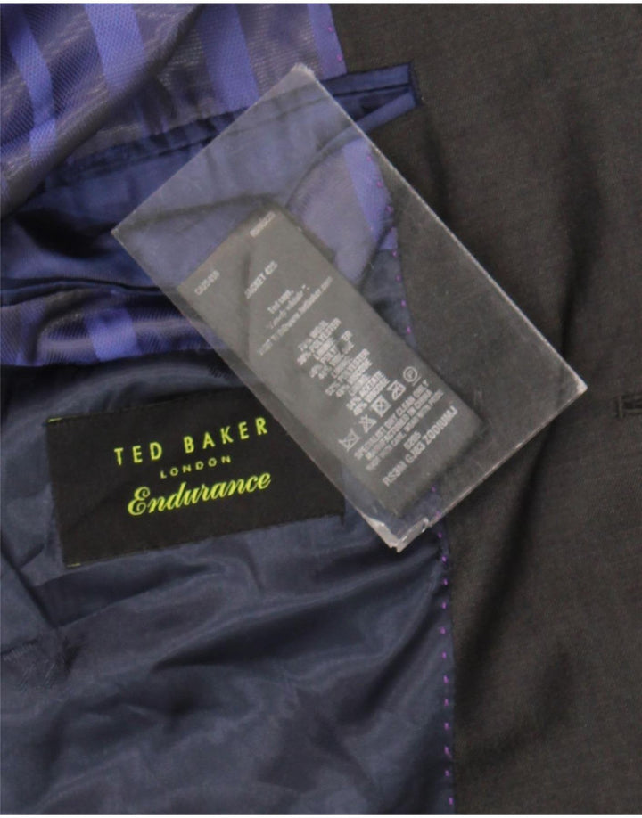 Ted Baker Herre 2-knaps blazerjakke UK 38 Medium Grey Wool