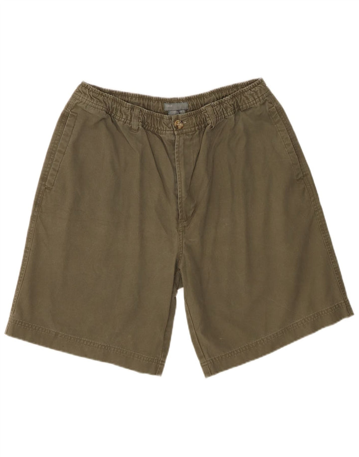 Zara Herre Chino Shorts Large W34 Khaki Bomuld