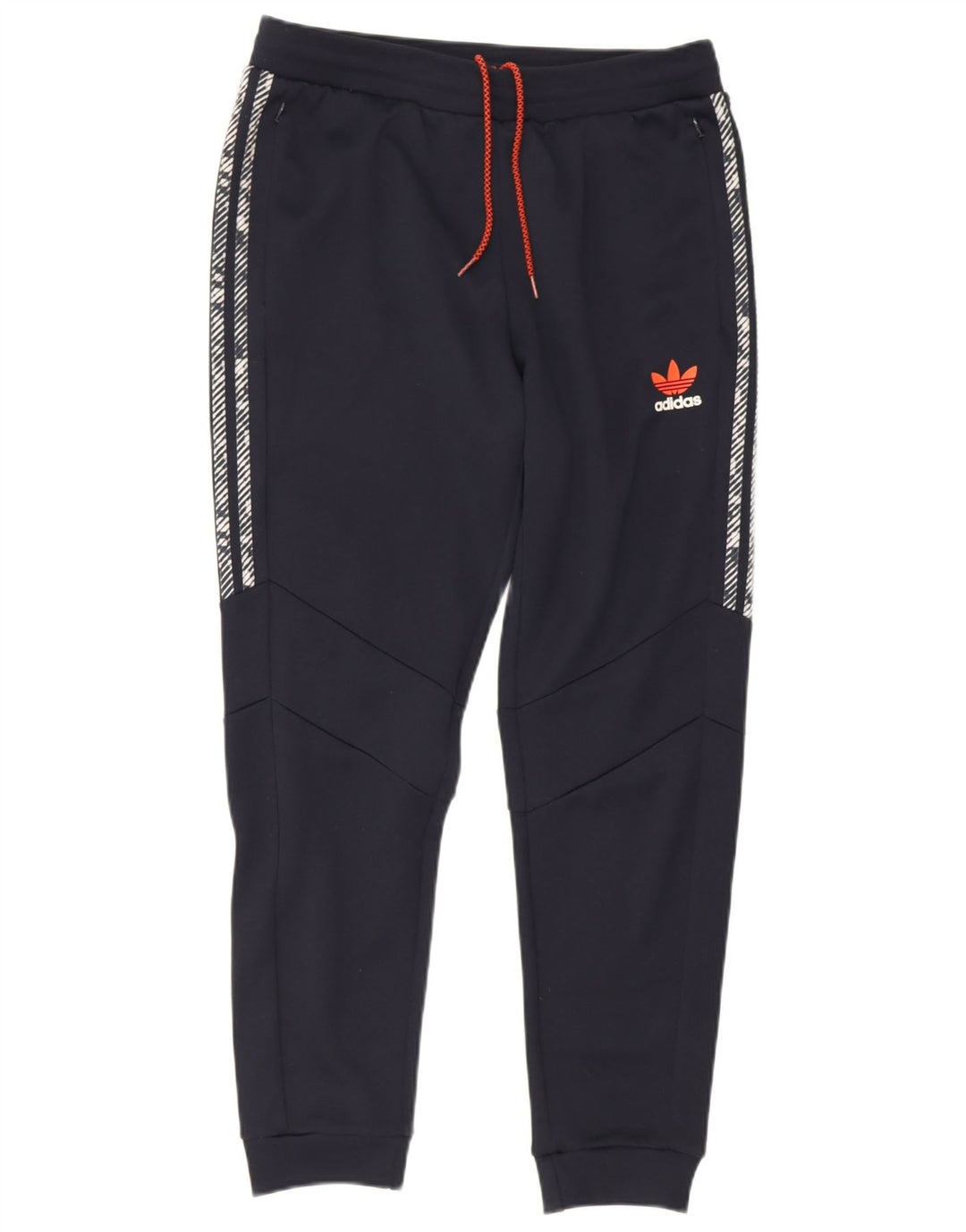 Adidas Herre grafisk træningsdragt Bukser Joggers Large Navy Blue Polyester