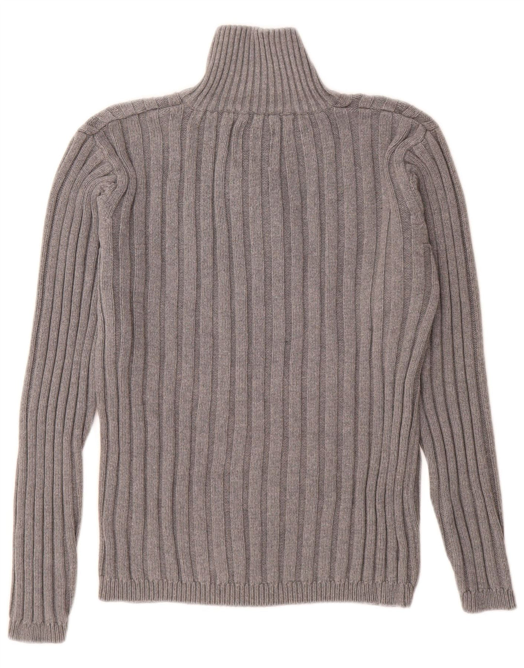 Jack & Jones Herre Button Neck Jumper Sweater lille grå bomuld