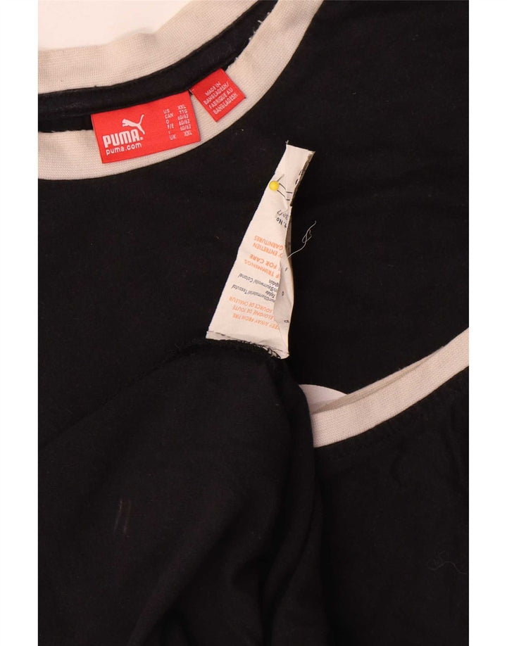 Puma Herre Grafisk Vest Top 2XL Sort Colourblock Bomuld