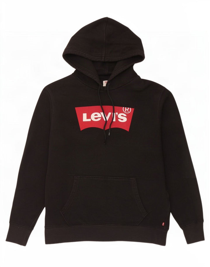 Levi's Grafisk hættetrøje til mænd mellem sort bomuld