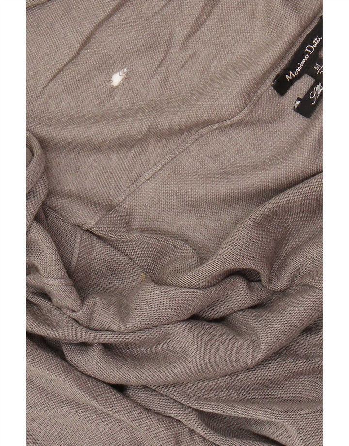 Massimo Dutti Womens Open Cardigan Sweater UK 12 Medium Grey