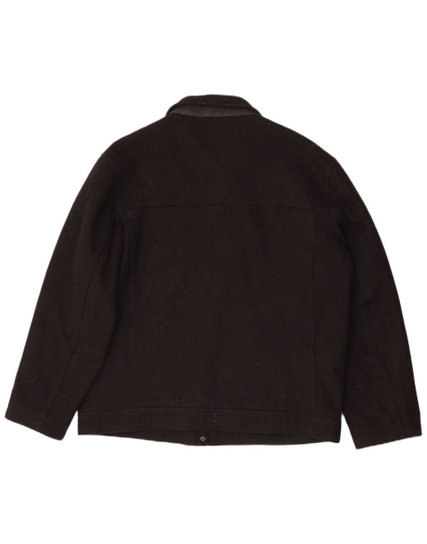 London Fog Herre Bomber Jacket UK 42 XL Sort Uld