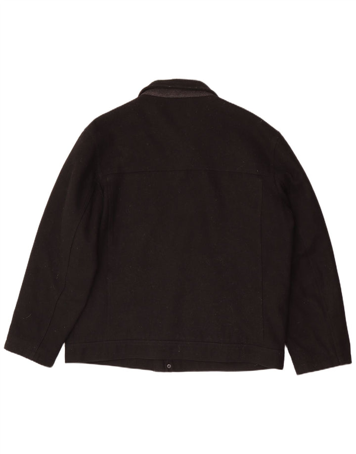 London Fog Herre Bomber Jacket UK 42 XL Sort Uld