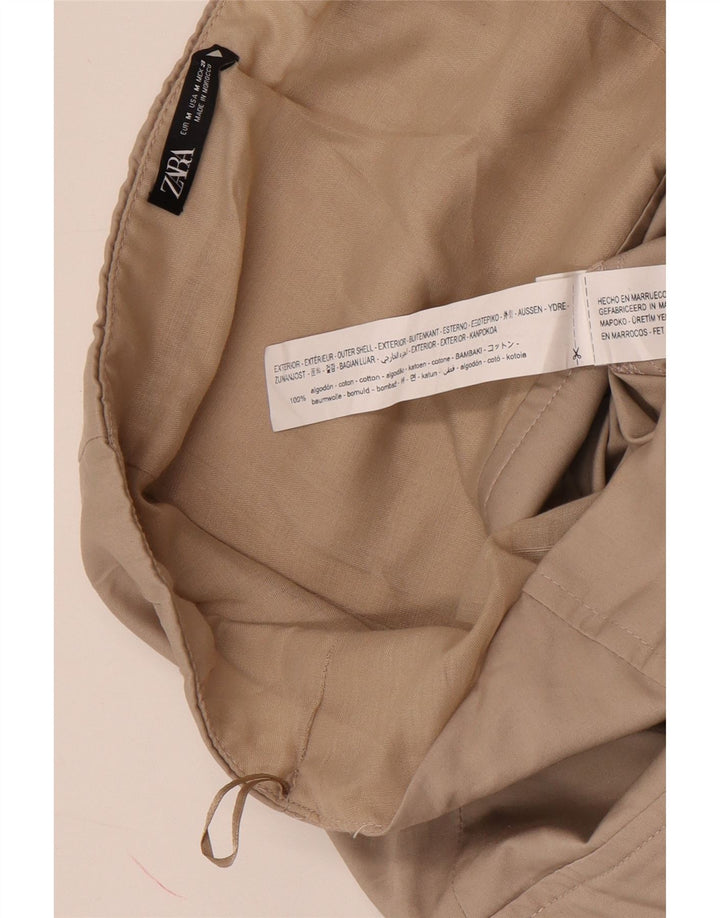 Zara Dame Stropløs Jumpsuit UK 12 Medium Grey Bomuld