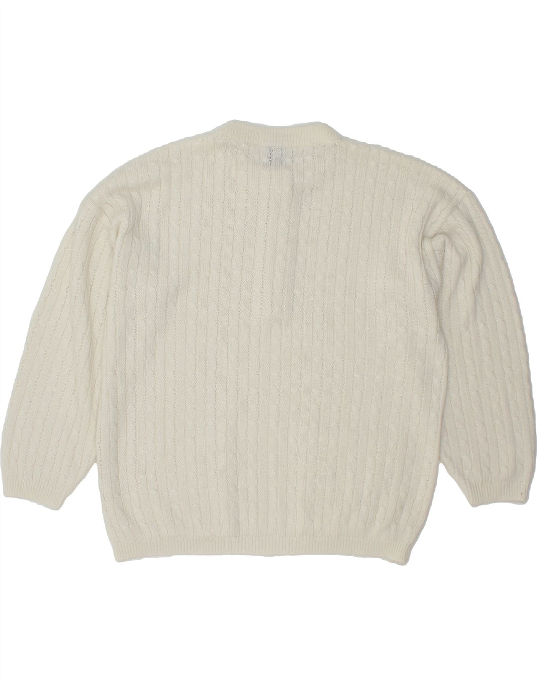 MR. FORREST Womens Crew Neck Jumper Sweater UK 18 XL Off White Vintage Mr. Forrest and Second-Hand Mr. Forrest from Messina Hembry 