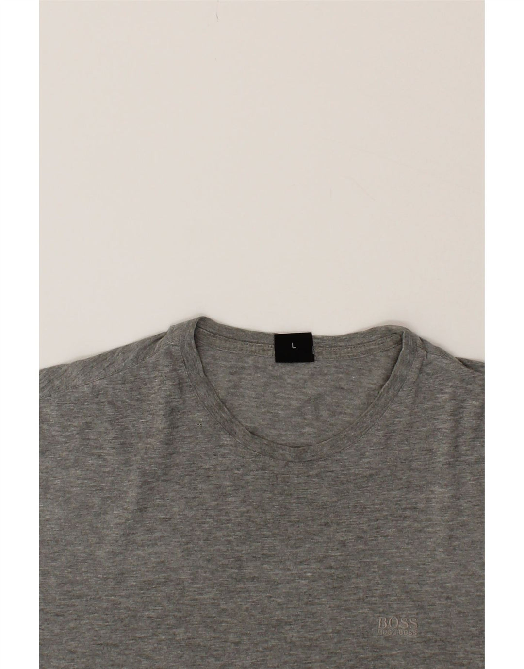 HUGO BOSS Mens T-Shirt Top Large Grey Cotton Vintage Hugo Boss and Second-Hand Hugo Boss from Messina Hembry 