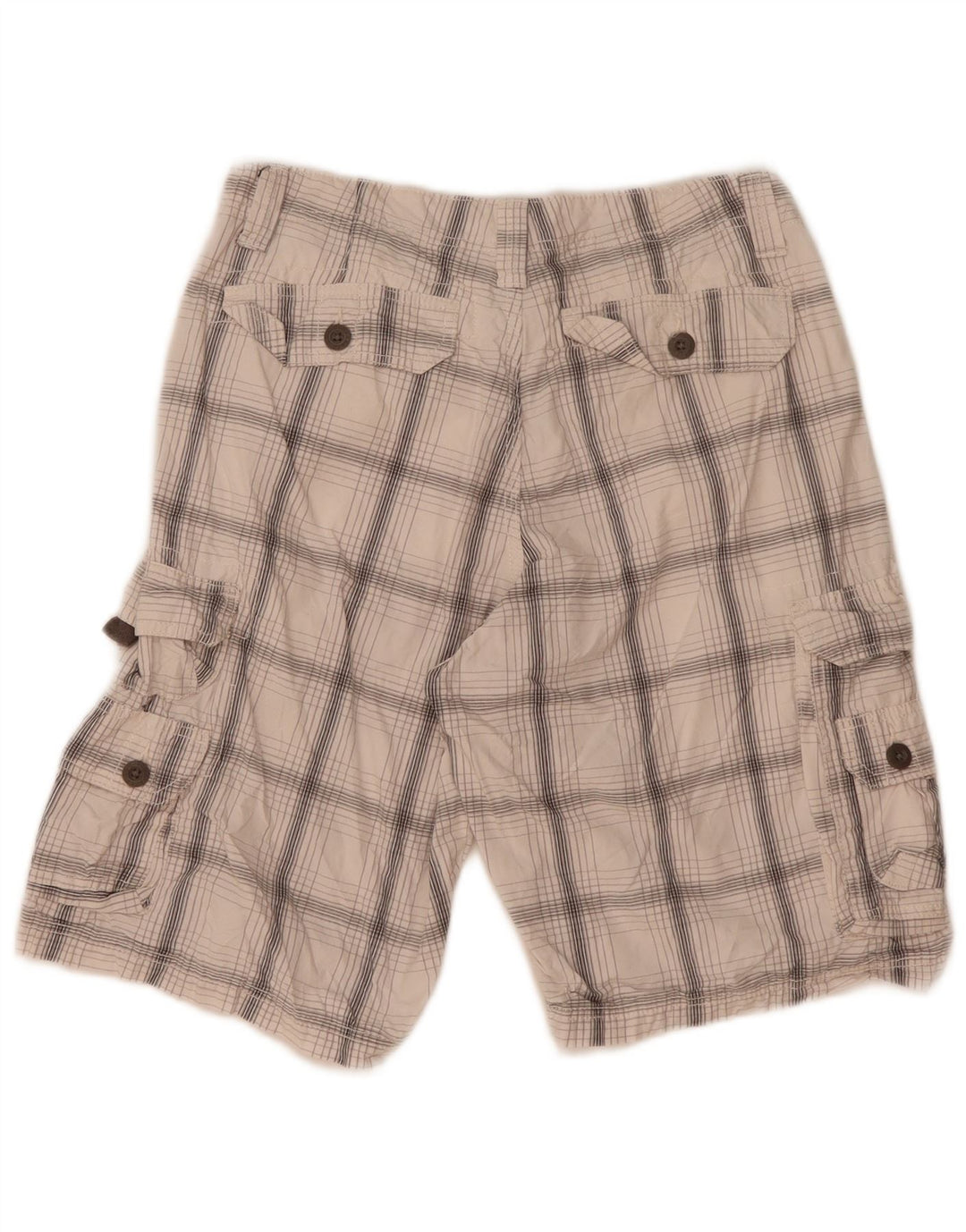 Lee Herre Cargo Shorts W32 Medium White Plaid Bomuld