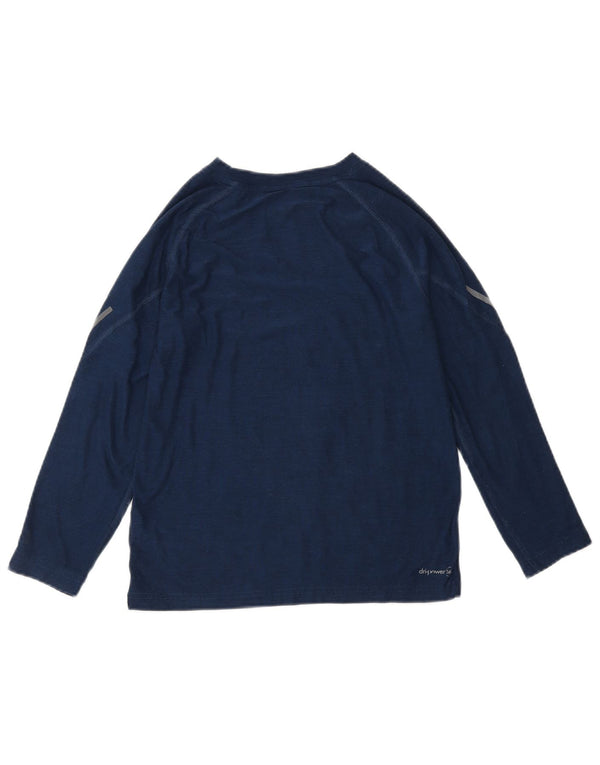 Russell Athletic Boys Dri-Power Top Langærmet 7-8 år Medium Navy Blue