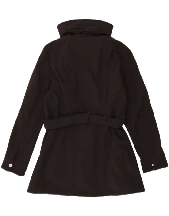 MICHAEL KORS Kvinder Utility Jacket UK 14 Large Black Polyester