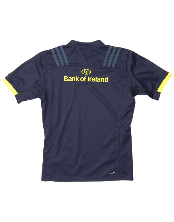 Adidas Herre Munster Rugby grafisk T-shirt Top Stor marineblå farveblok