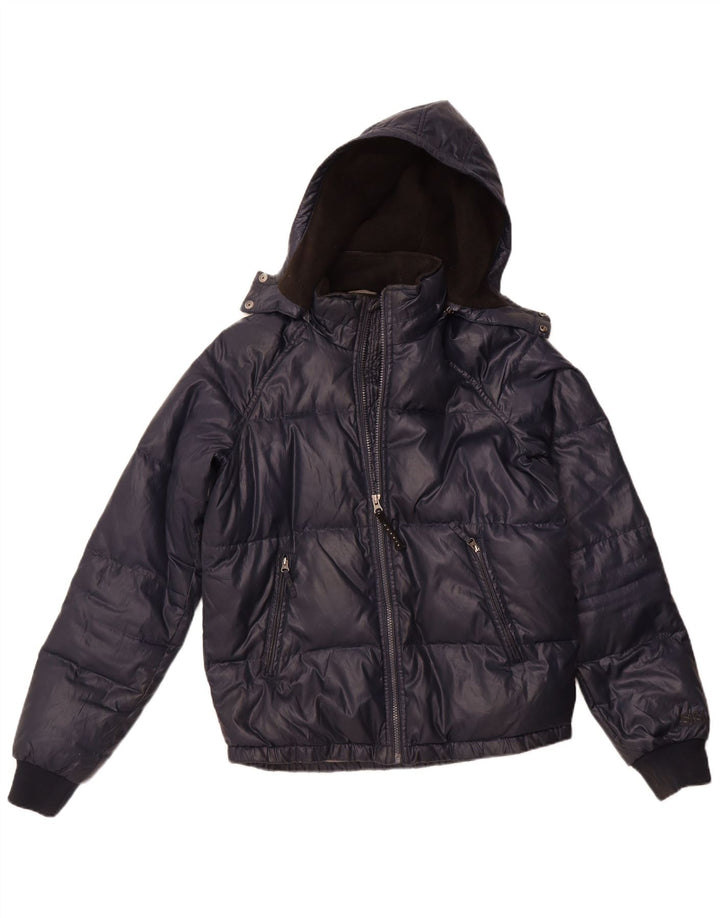 Sisley Herre hættepolstret jakke UK 36 Small Navy Blue