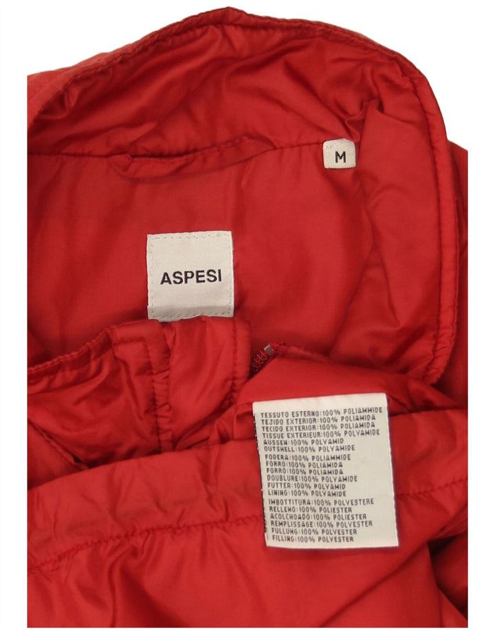 Aspesi Womens Gilet UK 14 Medium Rød Polyamid