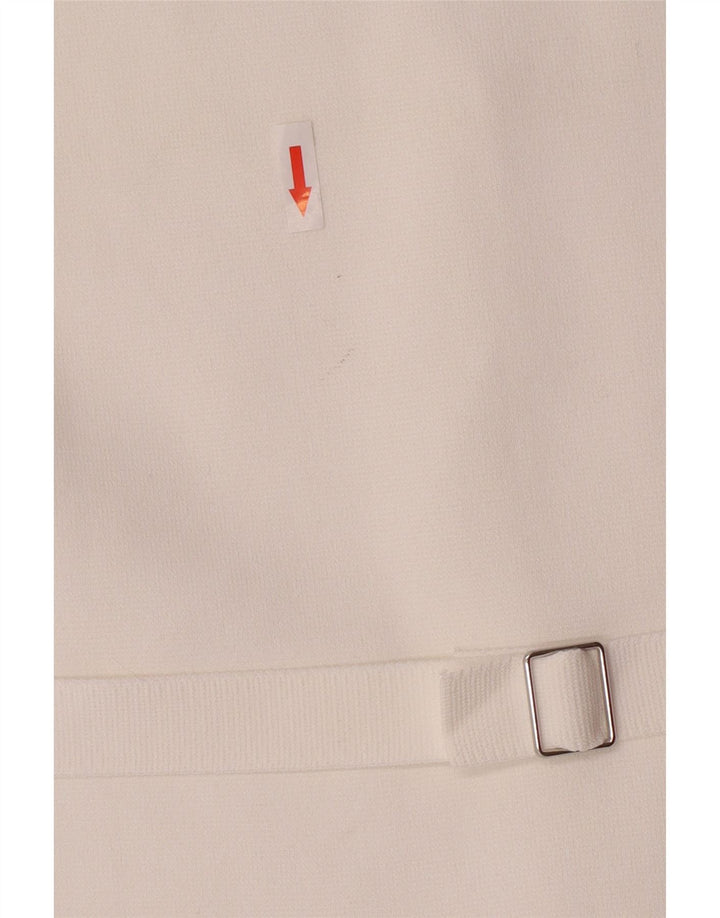 Zara damevest UK 18 XL Hvid viskose
