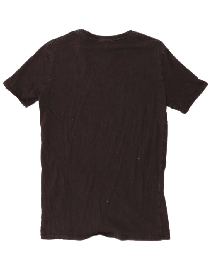 True Religion Herre grafisk T-shirt Top Lille sort bomuld