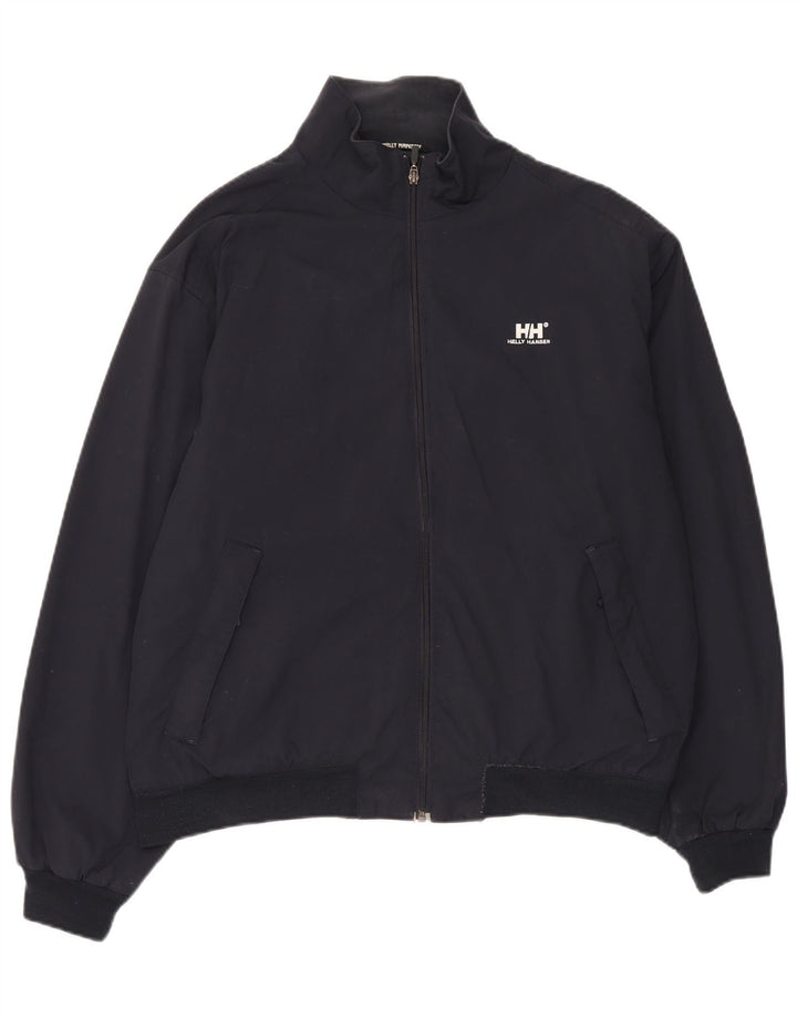 Helly Hansen Herre Bomber Jacket UK 40 Large Navy Blue Nylon