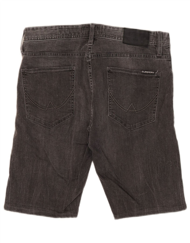 Superdry Herre Corporal Slim denimshorts W32 mellemgrå bomuld