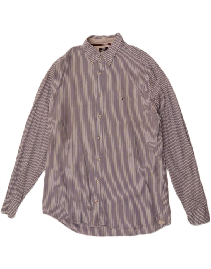 Tommy Hilfiger Herreskjorte Stor Blå Stribet