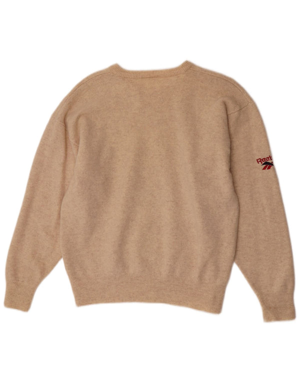 Reebok Herre Liverpool Regular Fit Boat Neck Jumper Sweater XL Beige