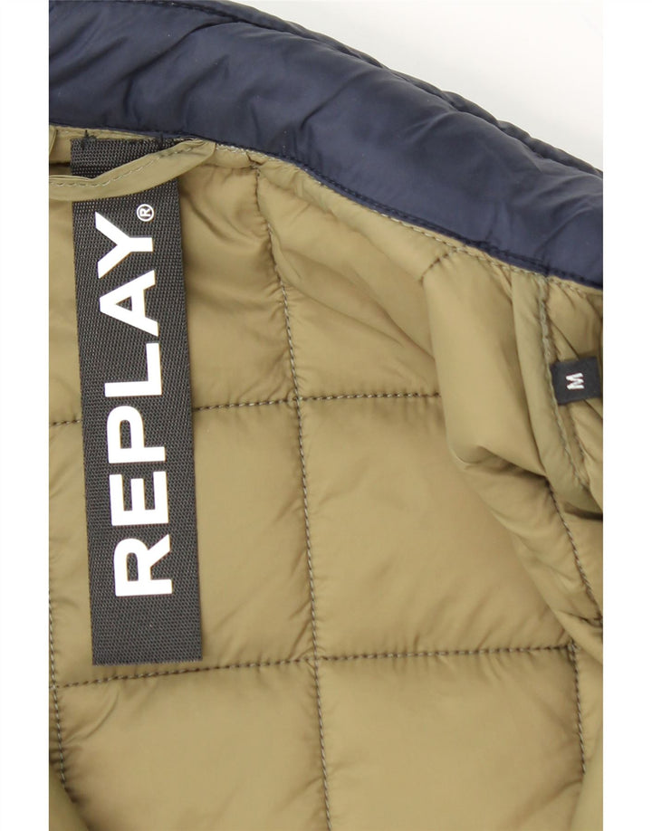 REPLAY Boys Polstret Gilet 11-12 år Medium Navy Blue