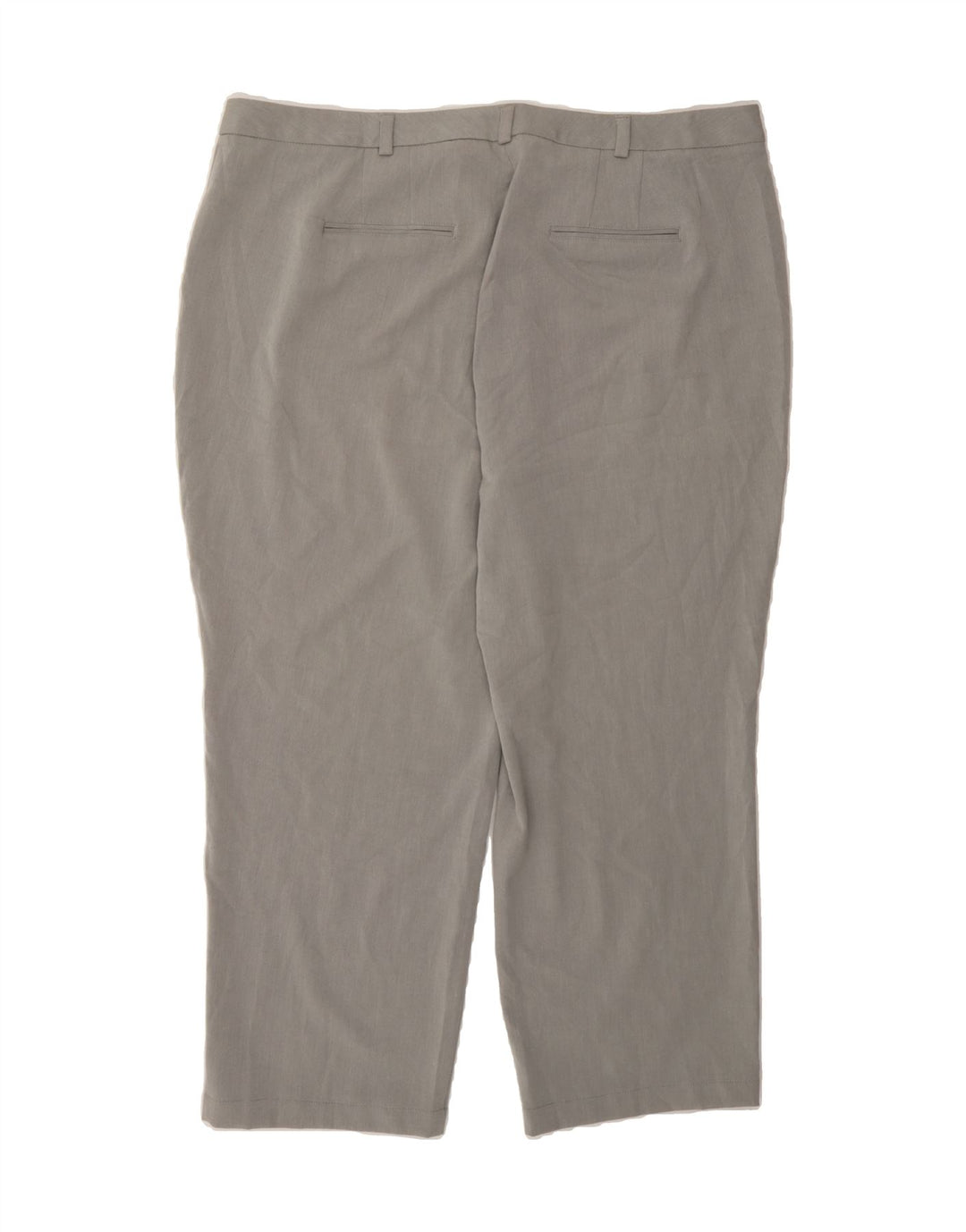 DOCKERS Womens Straight Cropped Trousers US 20 3XL W42 L26 Grey Polyester Vintage Dockers and Second-Hand Dockers from Messina Hembry 