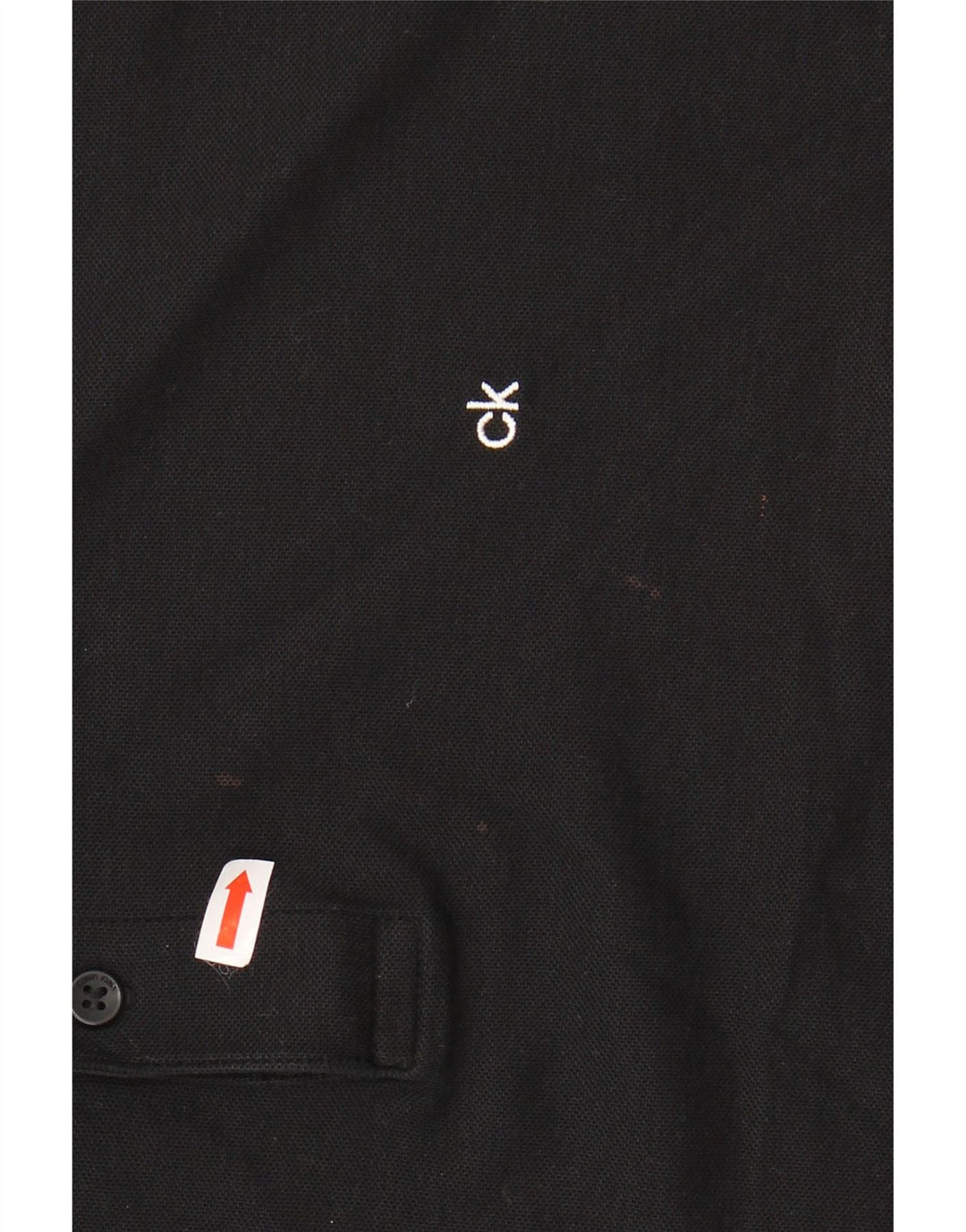 CALVIN KLEIN Herre poloshirt Stor sort bomuld