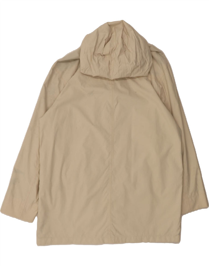 TIMBERLAND Mens Hooded Windbreaker Coat UK 38 Medium Off White Nylon Vintage Timberland and Second-Hand Timberland from Messina Hembry 