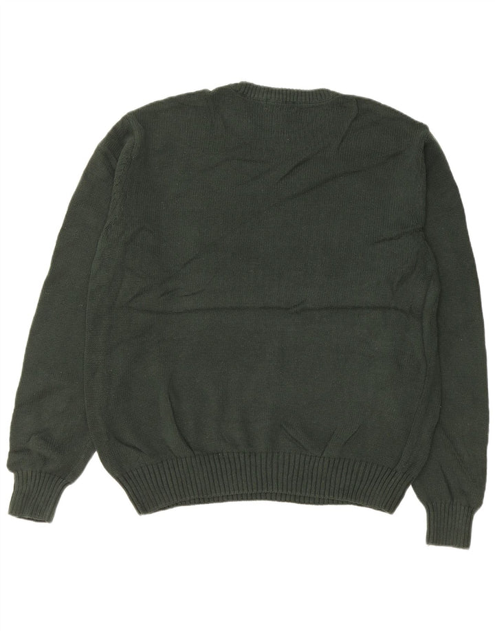 Dockers Herre Crew Neck sweater Medium Khaki Fair Isle Bomuld