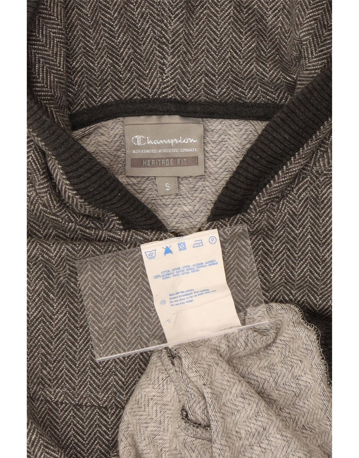 CHAMPION Womens Heritage Fit Hættetrøje med lynlås UK 10 Small Grå