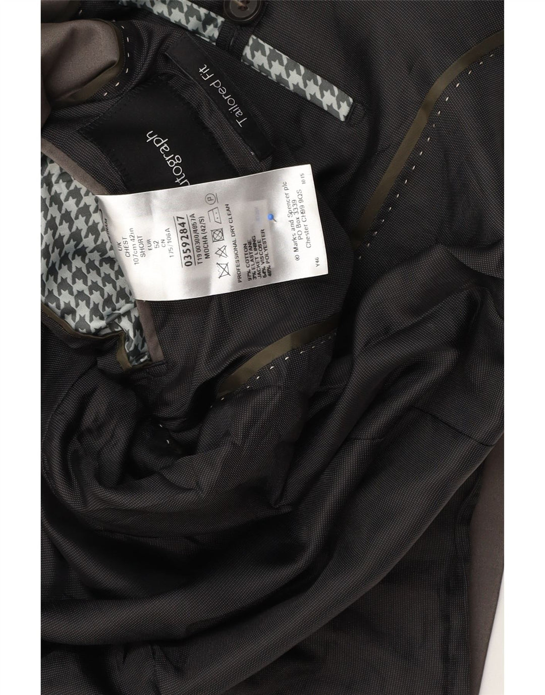 Marks & Spencer Herre Autograph 2 Button Blazer Jacket UK 42 Large Grey