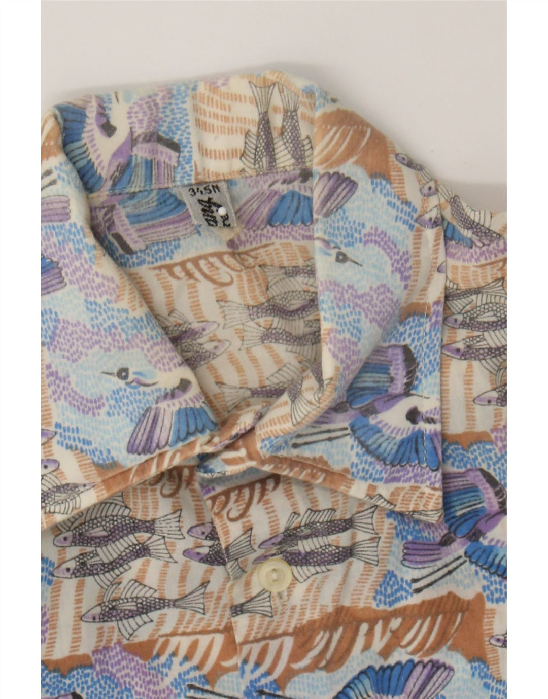 VINTAGE Mens Grant Fit Shirt Small Multicoloured Vintage Vintage and Second-Hand Vintage from Messina Hembry 
