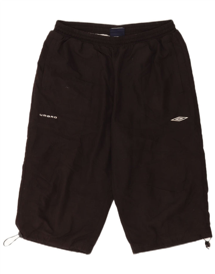 Umbro Herre Bermuda Sport Shorts Large Sort Polyester