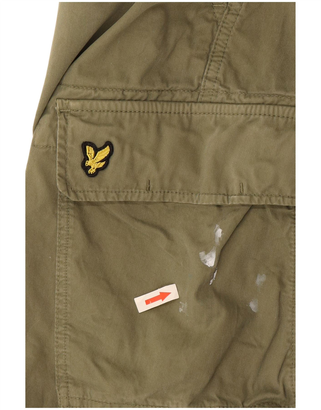 Lyle & Scott Herre Cargo Shorts W33 Medium Khaki Bomuld