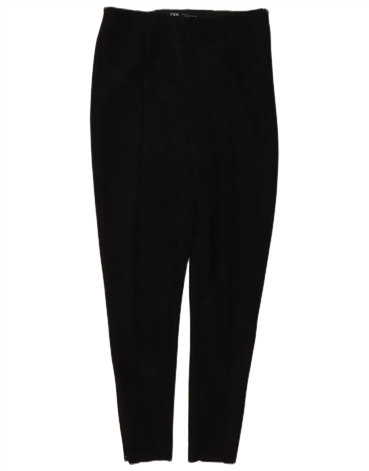 Zara Dame Skinny Casual Bukser Medium W28 L27 Sort Polyester