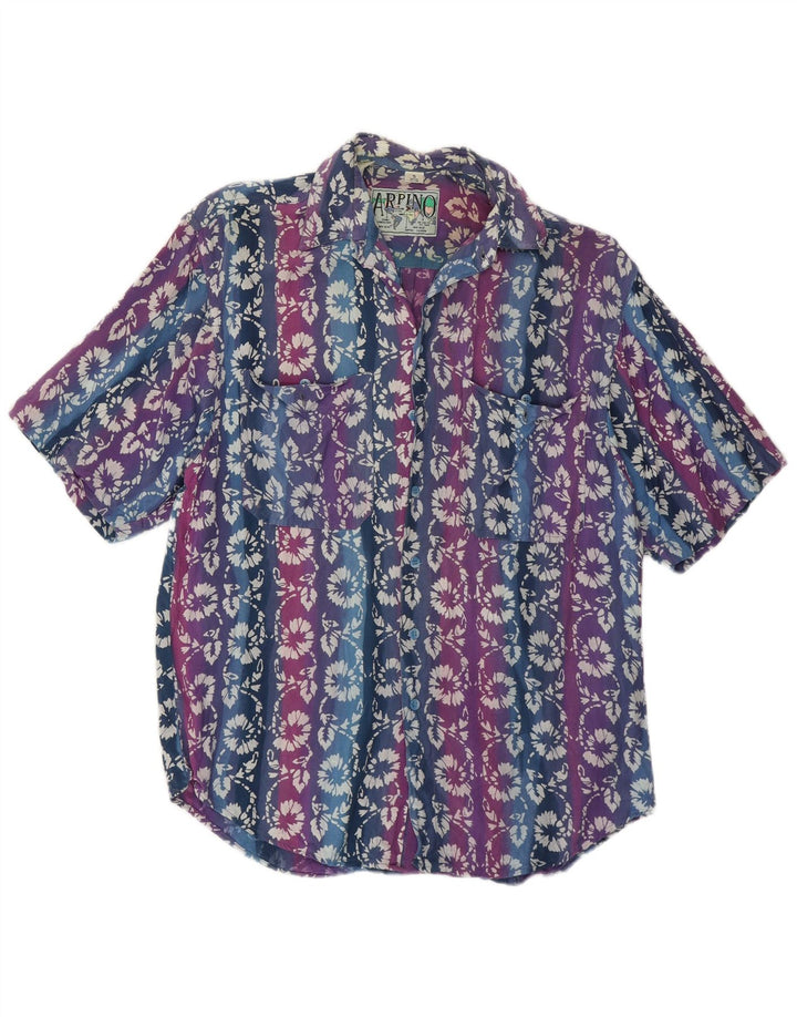 ARPINO Kortærmet Herreskjorte Størrelse 37/38 Small Multicolored Floral